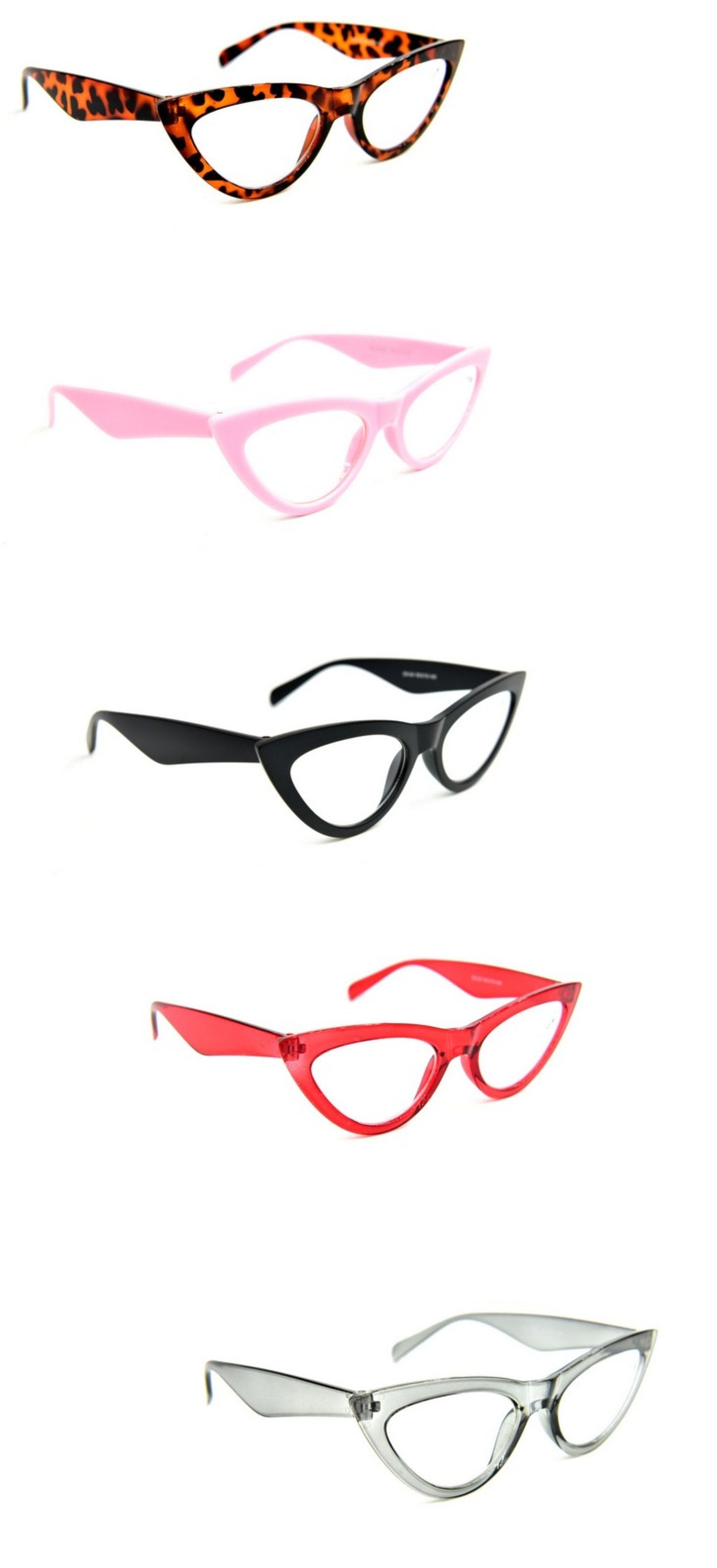 Cat Eye Reading Glasses Stylish Retro 1950's,1960's Woman's Fashion 5 Colours DX24