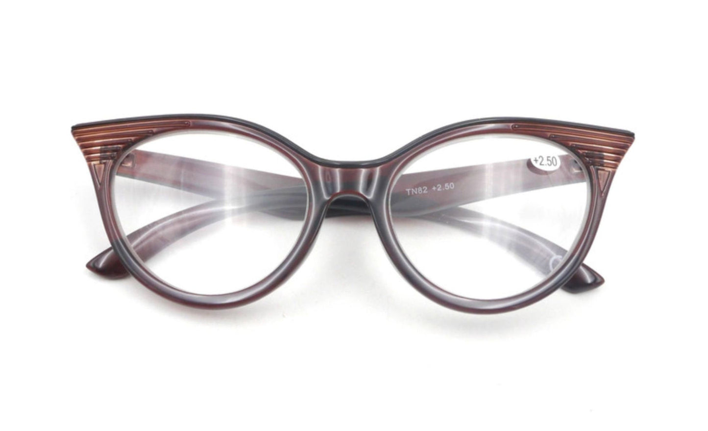 Art Deco Cat Eye Reading Glasses - Model TN82