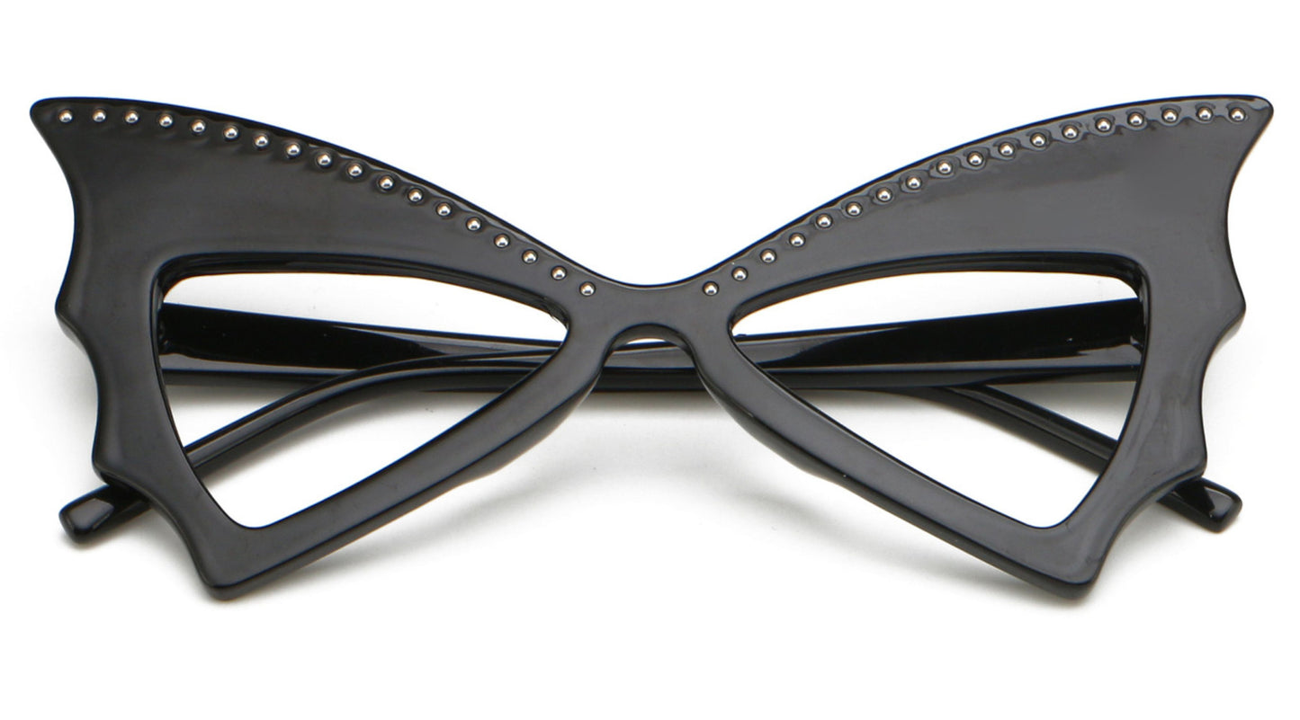 Black Bat Girl Eyeglasses - Model DX12E