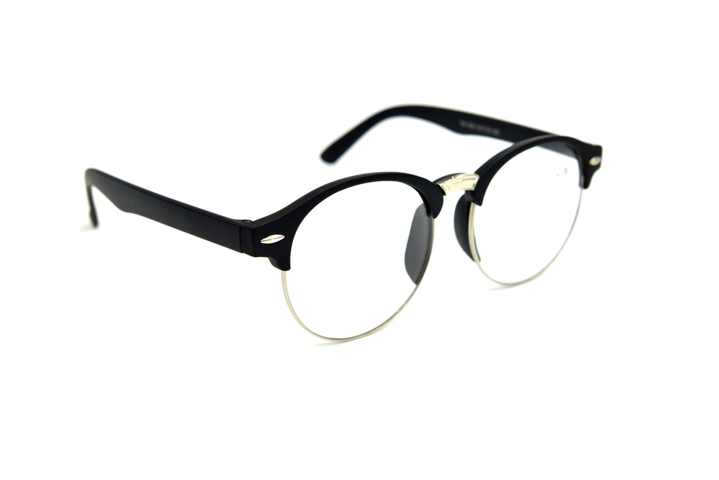 Classic Round Half Frame Browline Reading Glasses - Model TN106