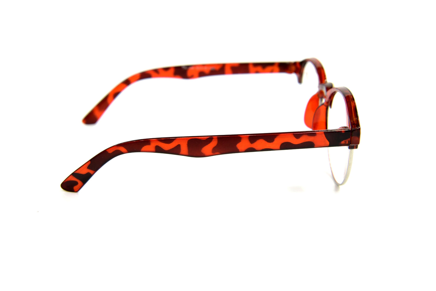 Classic Round Half Frame Browline Reading Glasses - Model TN106