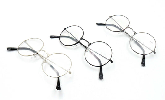 Round Frame Reading Glasses Metal Frame Harry Potter Super Trendy 1950s 1960s X1