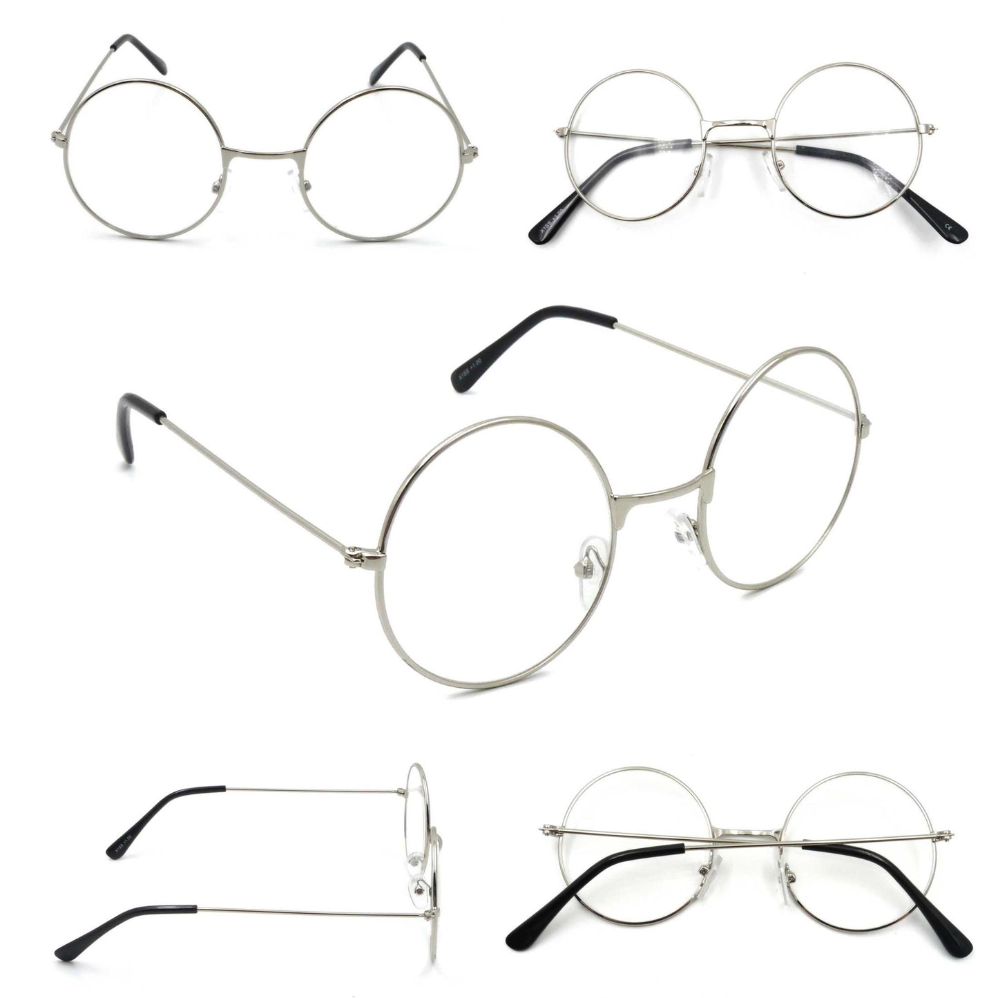 Round Frame Reading Glasses Metal Frame Harry Potter Super Trendy 1950s 1960s X1