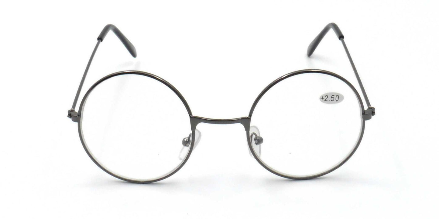 Round Frame Reading Glasses Metal Frame Harry Potter Super Trendy 1950s 1960s X1