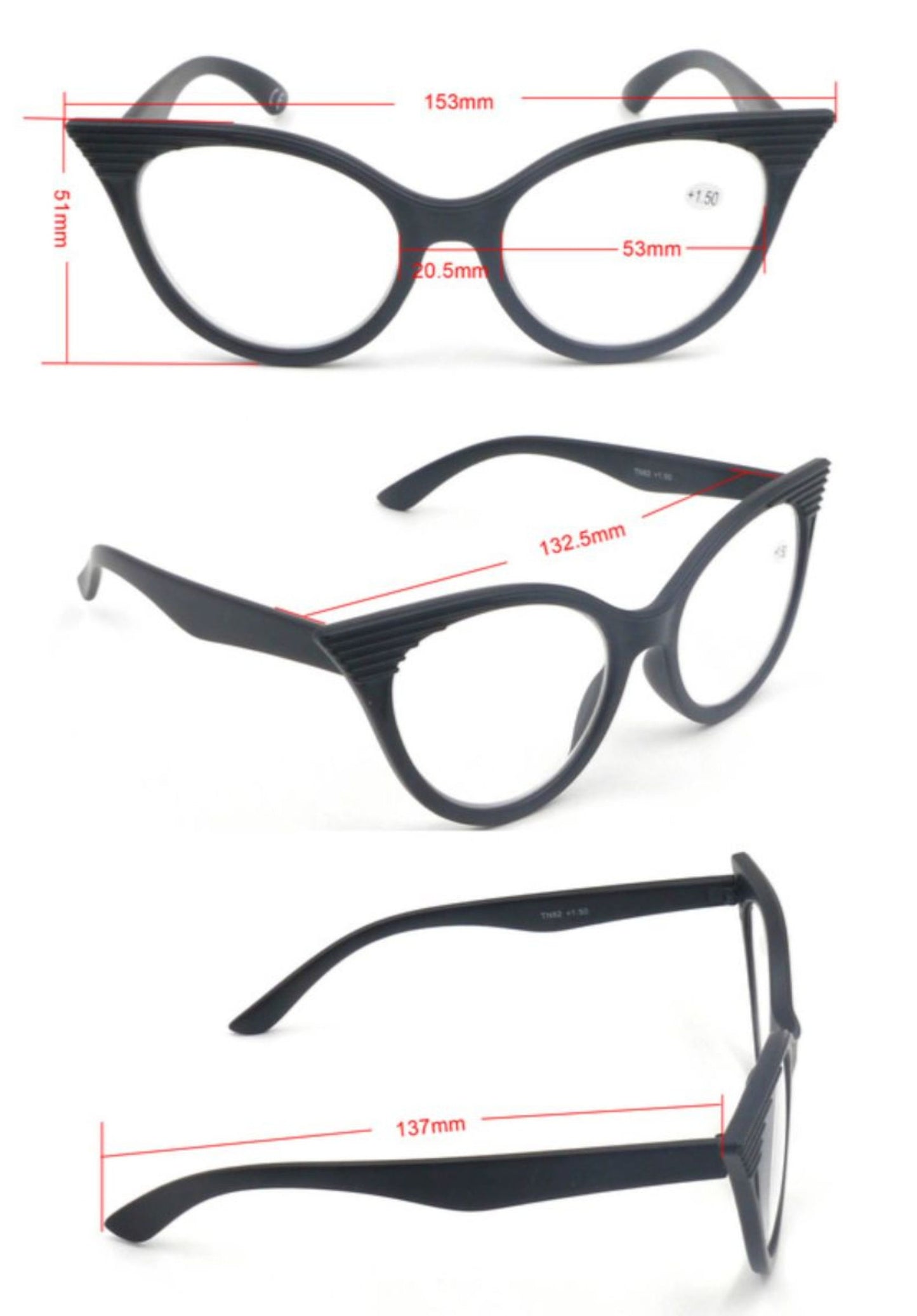 Art Deco Cat Eye Eyeglasses  - Model GF81