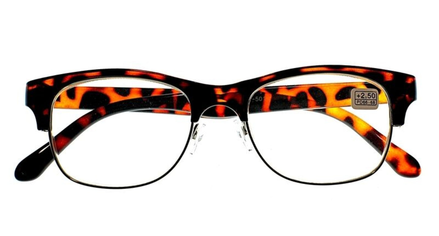 Half Frame Browline Reading Glasses - Model MT501