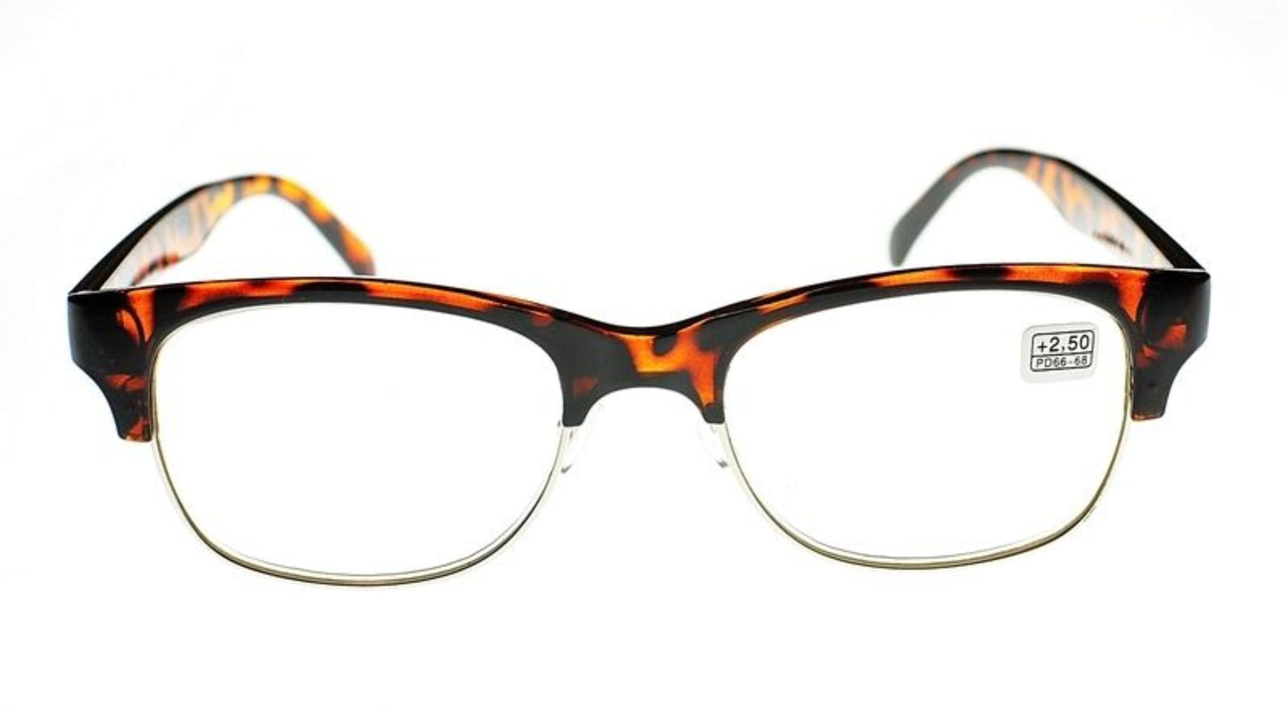 Half Frame Browline Reading Glasses - Model MT501