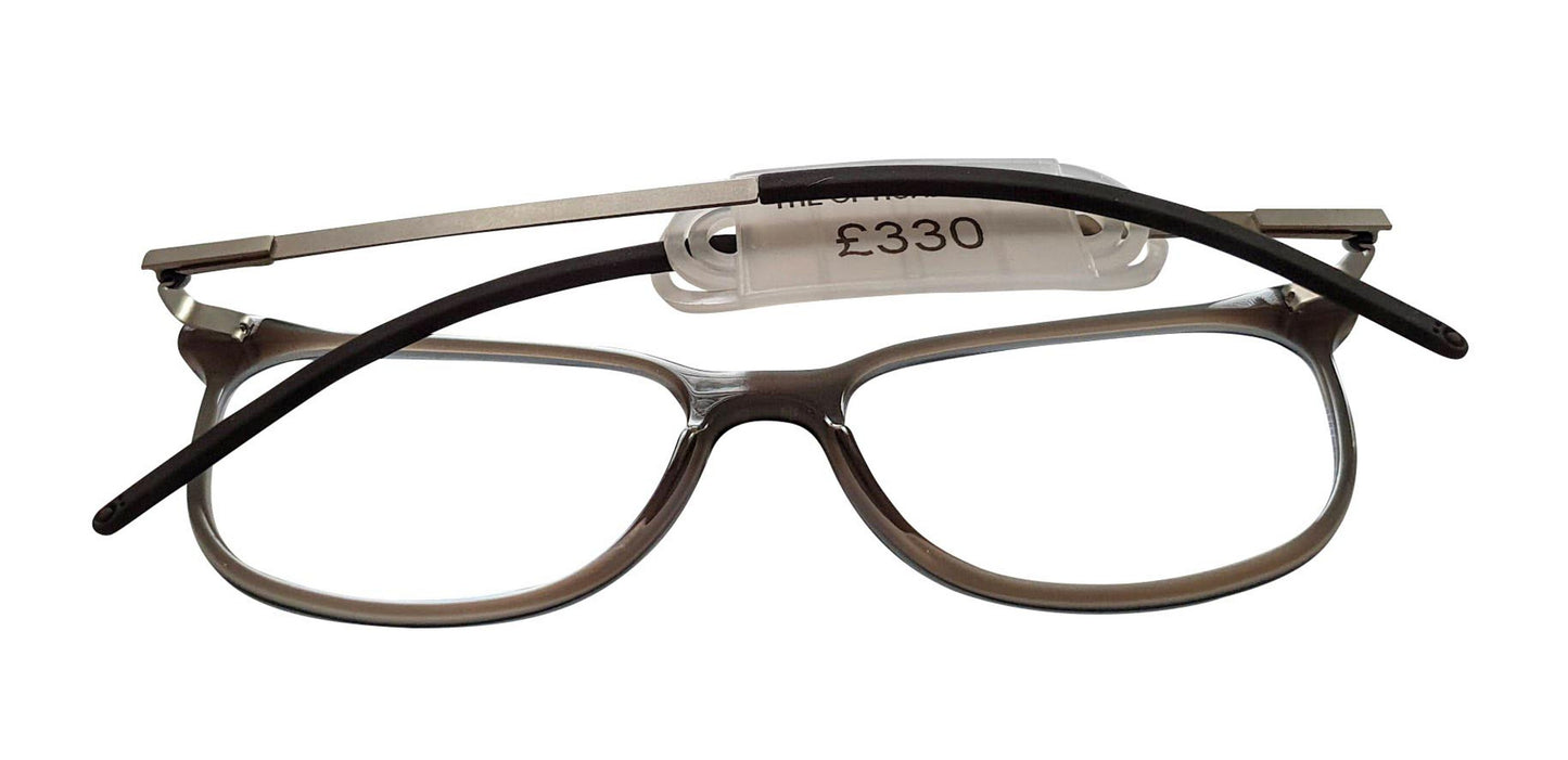 GÖTTI SWITZERLAND SEGAL Square-shaped Glasses hand polished Acetate & Stainless Steel