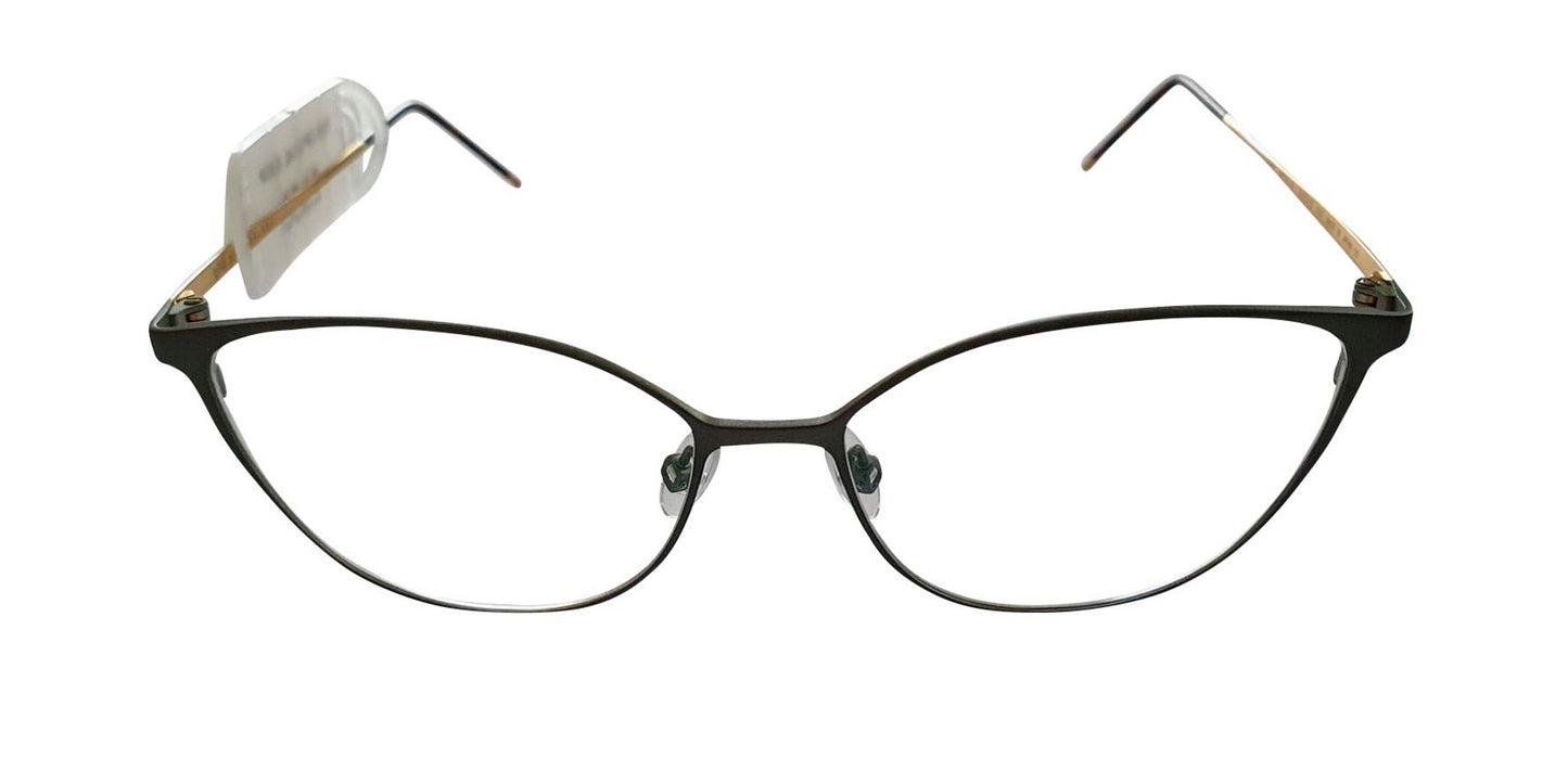 Götti Lane Titanium Eyeglasses - Colour - Moss Green & Gold