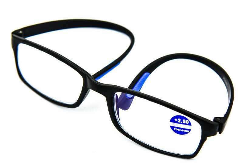 2 PAIRS Blue Light Blocking TR90 Reading Glasses - Model RG9ABL