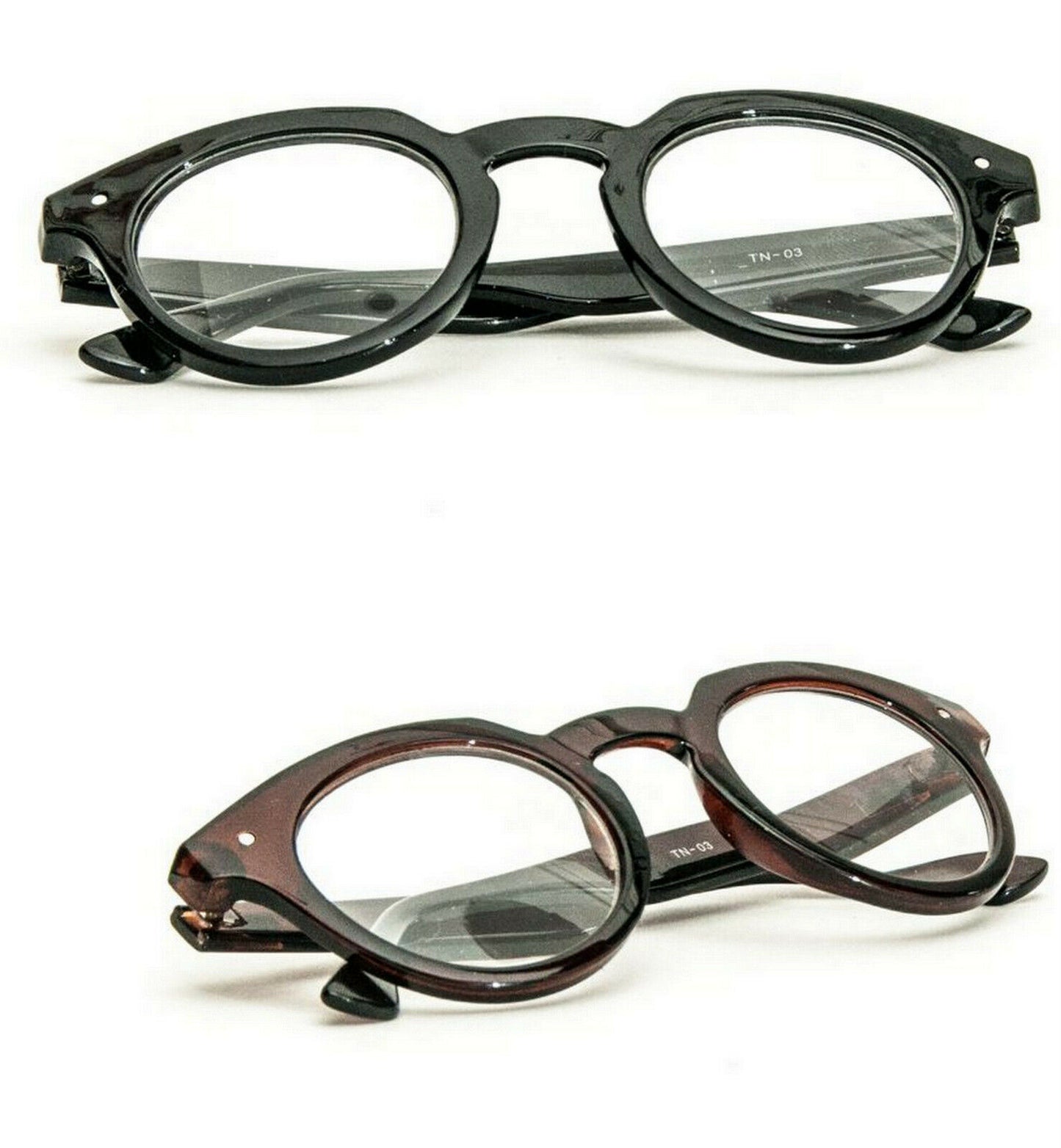 2 x PAIRS  Retro Round  Reading Glasses  - Model TN03