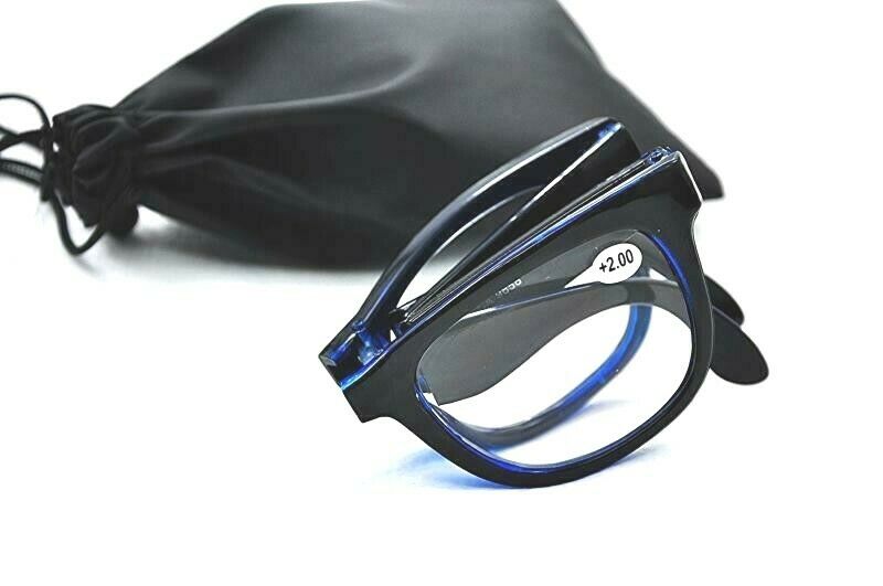 Folding Reading Glasses with Pouch - Model MT54