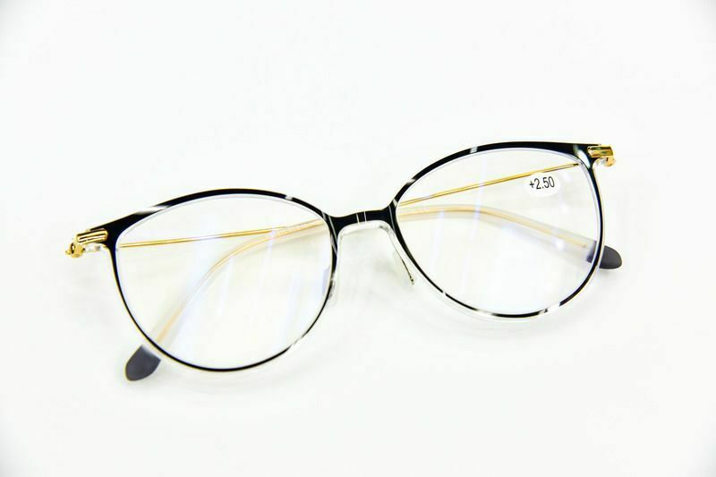 Pure Titanium + Acetate Oval Retro Reading Glasses Resin Lenses - Model SR1011