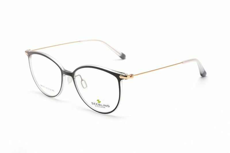 Pure Titanium + Acetate Oval Retro Reading Glasses Resin Lenses - Model SR1011