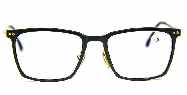 Pure Titanium Rimless Reading Glasses Scratch Resistant Resin Lenses - Model ST9221