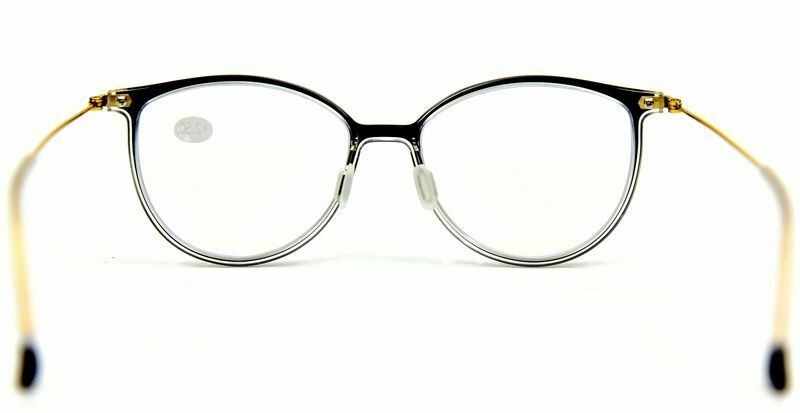 Pure Titanium + Acetate Oval Retro Reading Glasses Resin Lenses - Model SR1011