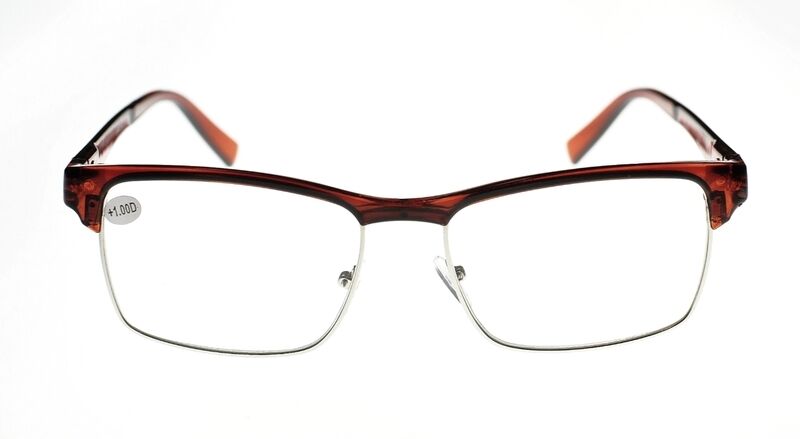 Classic Half Frame Browline Reading Glasses - Model TN34