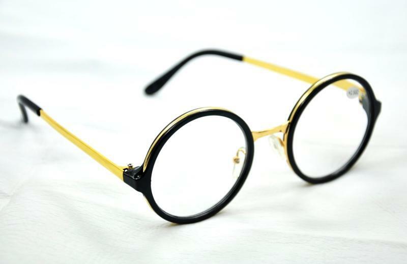 Round Frame Metal & Acetate Reading Glasses - Model MT64