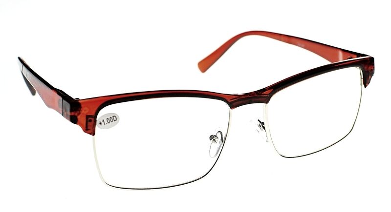 Classic Half Frame Browline Reading Glasses - Model TN34