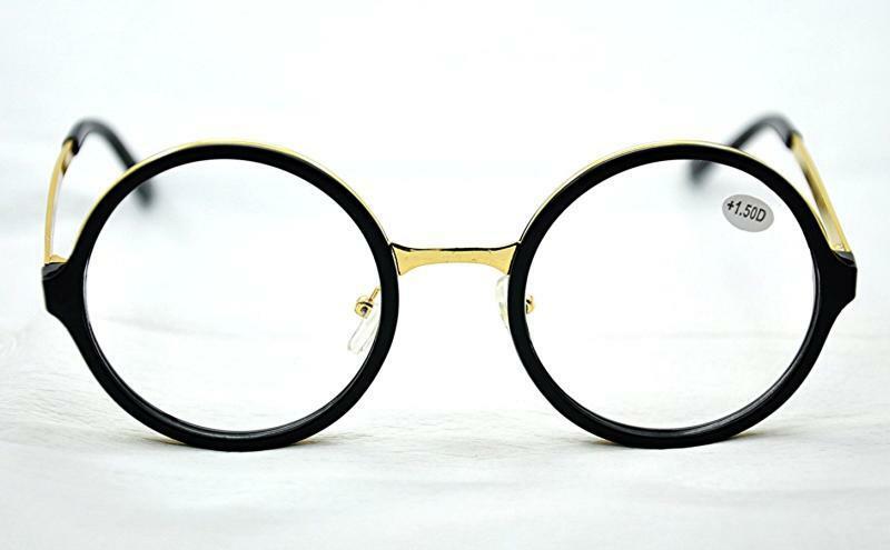 Round Frame Metal & Acetate Reading Glasses - Model MT64