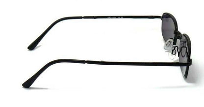 Matt Black Metal Spring Hinged Folding Sun Readers &amp; Case - Model SR21MB
