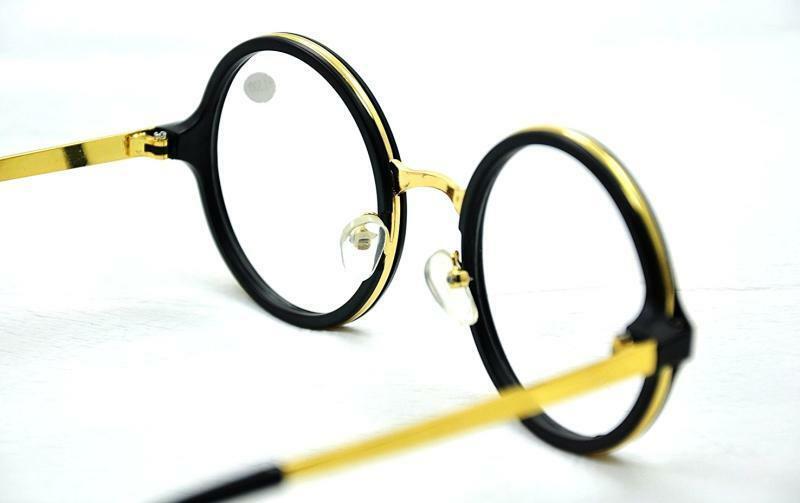 Round Frame Metal & Acetate Reading Glasses - Model MT64