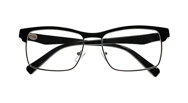 Classic Half Frame Browline Reading Glasses - Model TN34