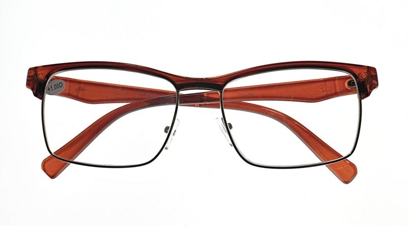 Classic Half Frame Browline Reading Glasses - Model TN34