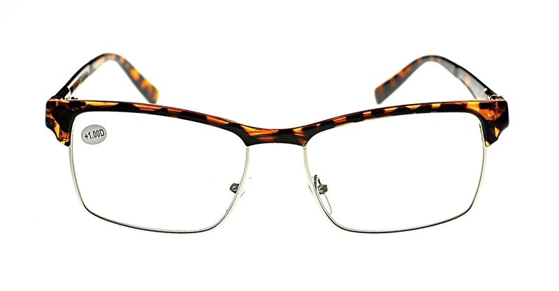 Classic Half Frame Browline Reading Glasses - Model TN34