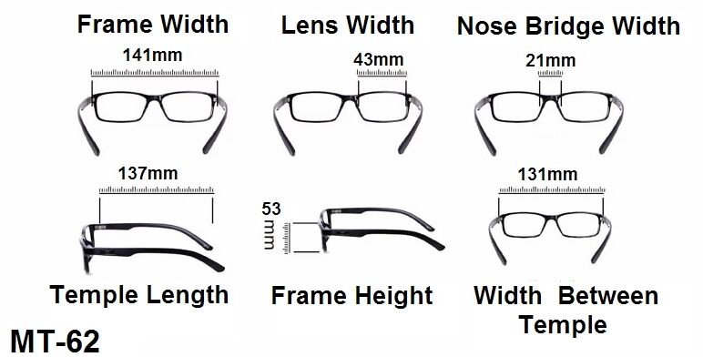 Cat Eye Round Lens Eyeglasses - Model GF63