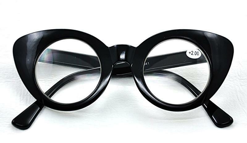 Cat Eye Round Lens Eyeglasses - Model GF63