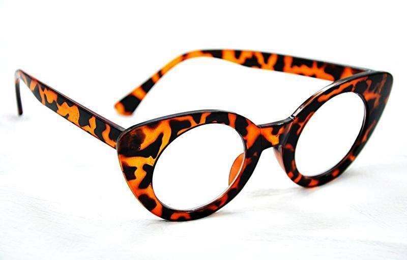 Cat Eye Round Lens Eyeglasses - Model GF63