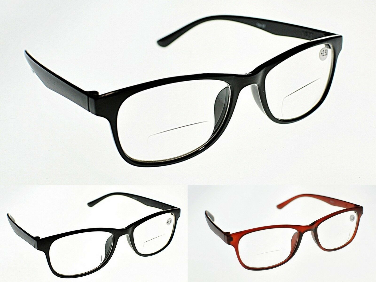 Reading glasses with clear glass on on sale top