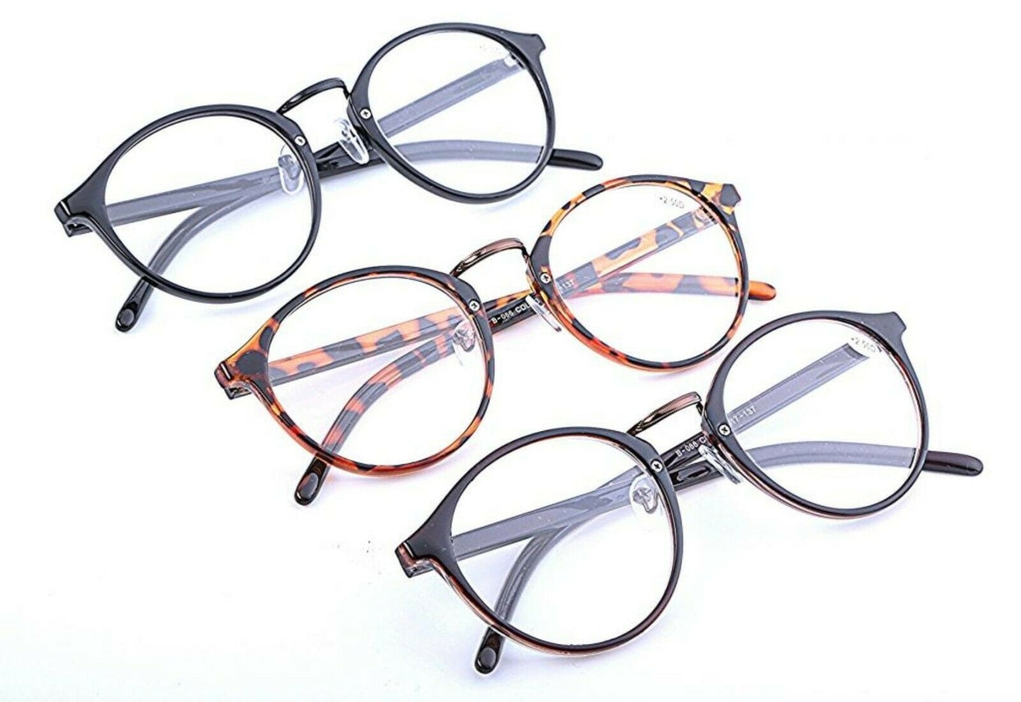 Retro Oval Reading Glasses Metal Hinges - Model RG53