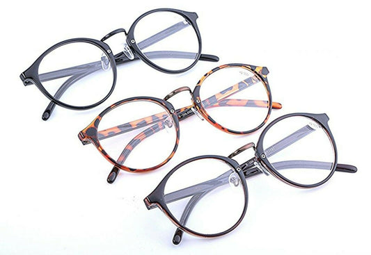 Retro Oval Reading Glasses Metal Hinges - Model RG53