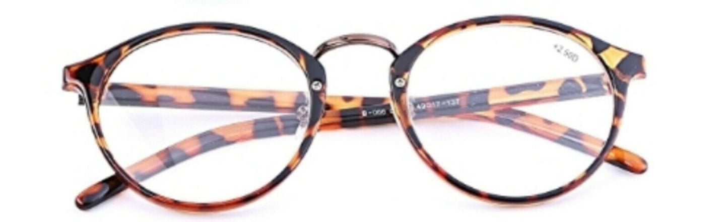 Retro Oval Reading Glasses Metal Hinges - Model RG53