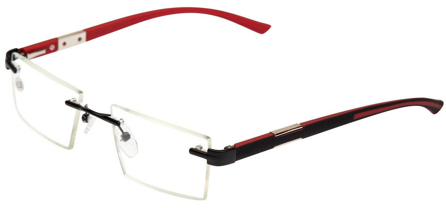 Rimless  Acetate/Stainless Reading Glasses - Model DX14