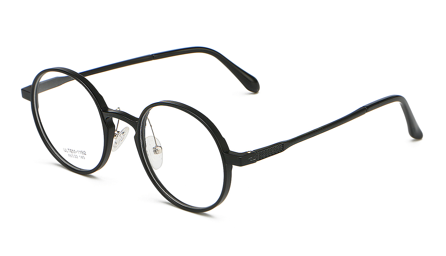 Round UV400 Reading Glasses Stainless & Ulten Frame - Model DX15