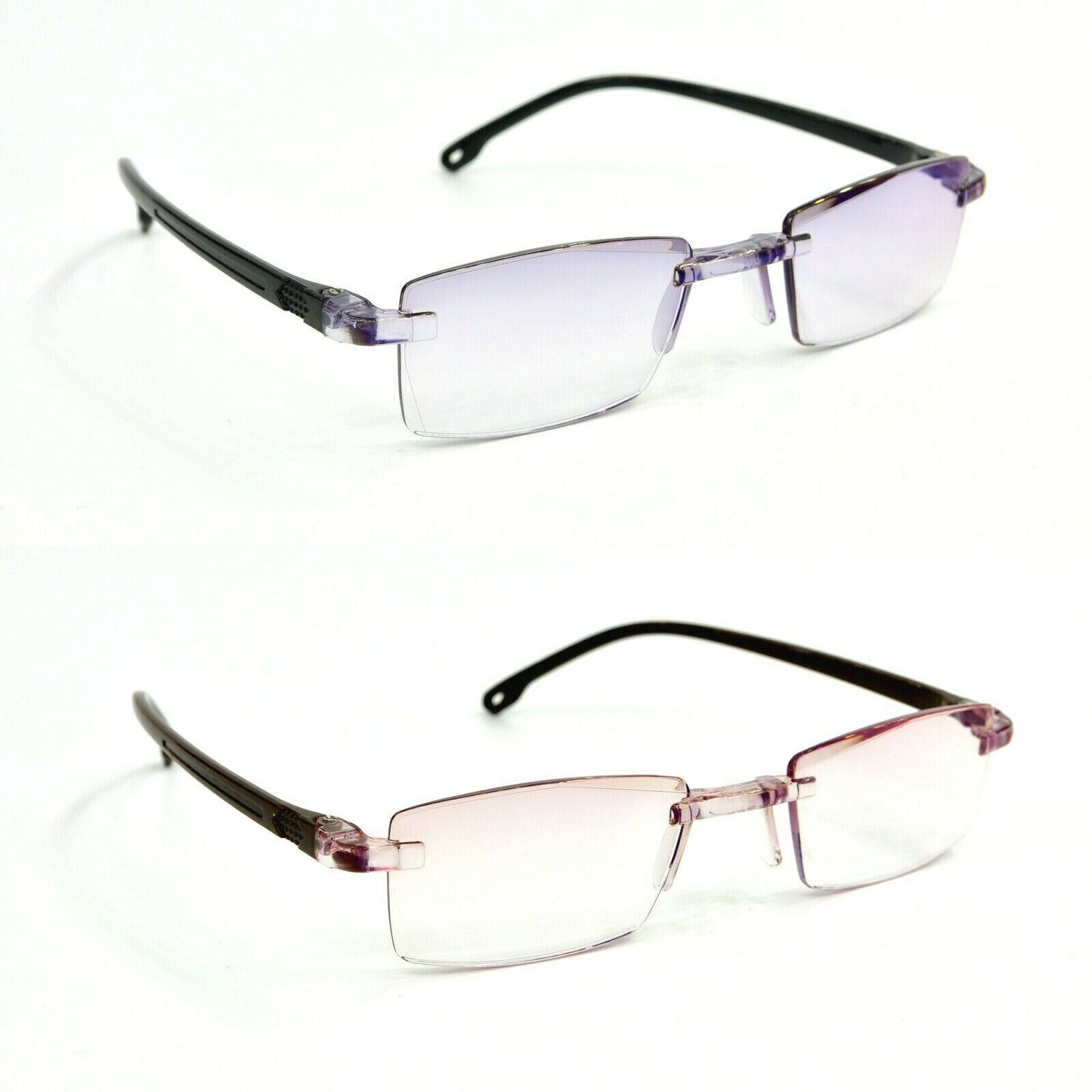 Tinted Anti Blue Light Rimless Reading Glasses - Model RG2ABL