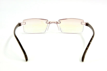 Tinted Anti Blue Light Rimless Reading Glasses - Model RG2ABL