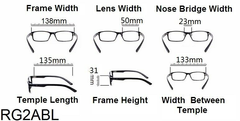 Tinted Anti Blue Light Rimless Reading Glasses - Model RG2ABL