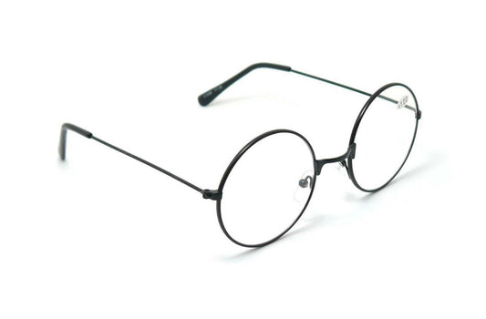 Retro Classic Round Metal Frame Reading Glasses in Silver, Black or Gunmetal X1