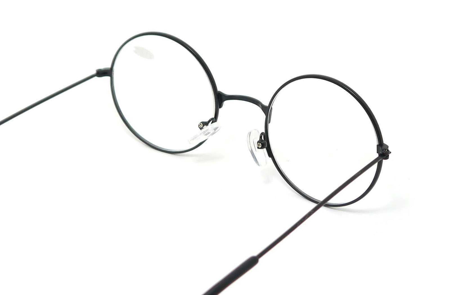 Retro Classic Round Metal Frame Reading Glasses in Silver, Black or Gunmetal X1