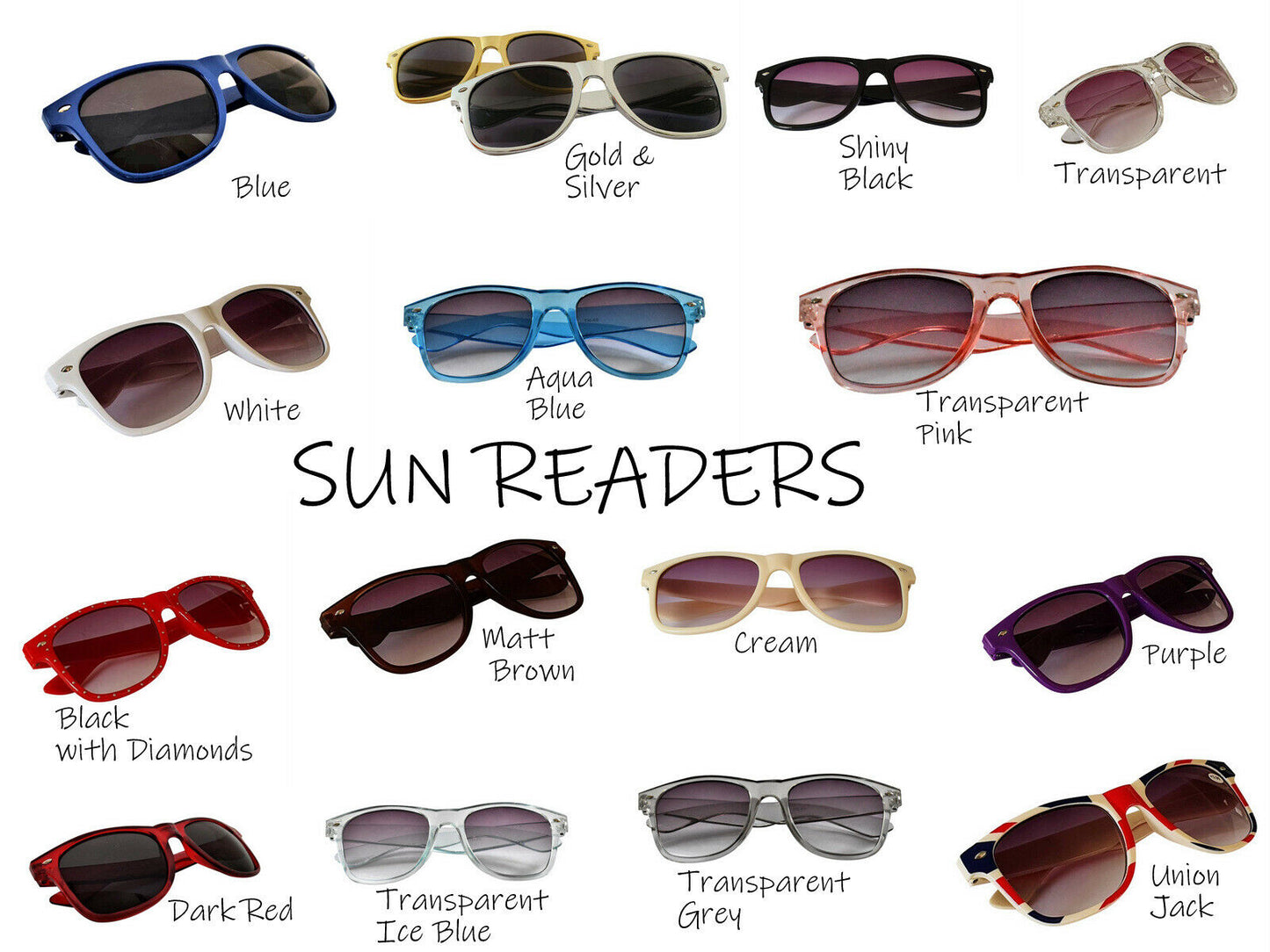 Sun Readers Gradient Unisex 16 Colours  - Model TN49SR