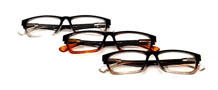 2 PAIRS Mix N MATCH Spring Hinged Colourful Fashion Unisex Reading Glasses TN05