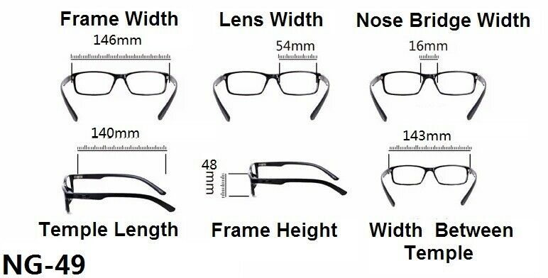 Anti Blue Light Block Reading Glasses - Model TN49ABL