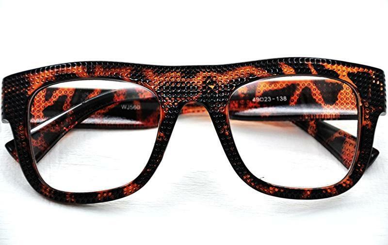 Leopard Brown Retro Eyeglasses - Model GF117