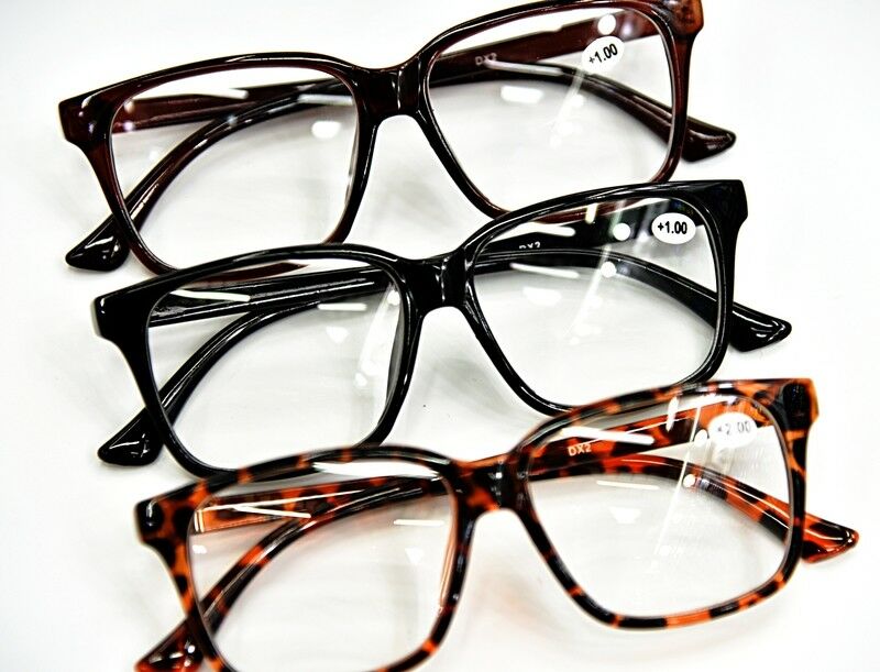 Bifocal Geek/Nerd Unisex Stylish Reading Glasses in 2 Colours+1.5+2.0+2.5 DX2