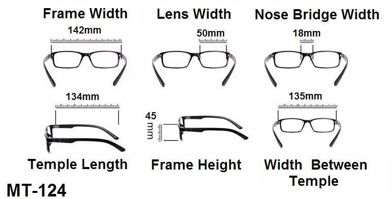 Retro Cat Eye Reading Glasses - Model MT124