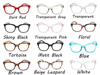 Oversized Reading Glasses Metal Hinges - Model TN14